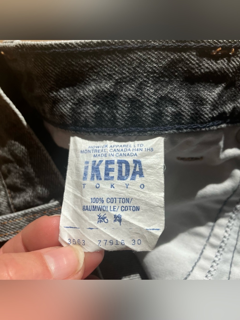 Vintage IKEDA denim cutoffs - Picture 4 of 6